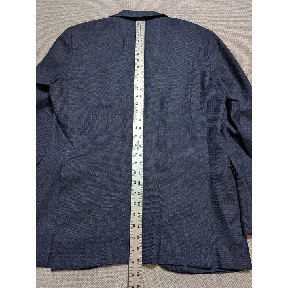 Ermenegildo Zegna Men's Blazer ITA 50R USA 40R Navy Blue 100% Wool Italy Made